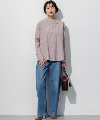 見上愛さん着用】CANCLINI ボートネックデザイン ブラウス