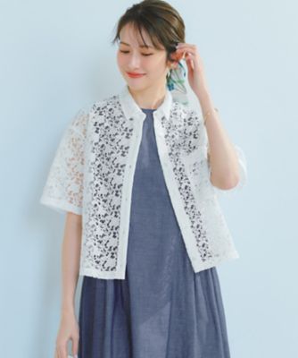 ラッセルレース レギュラーカラー シャツ（BLWWLM0641