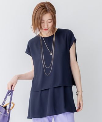 大人 可愛い 服  洗える】バックサテンアムンゼン ブラウス フレンチスリーブ トップス