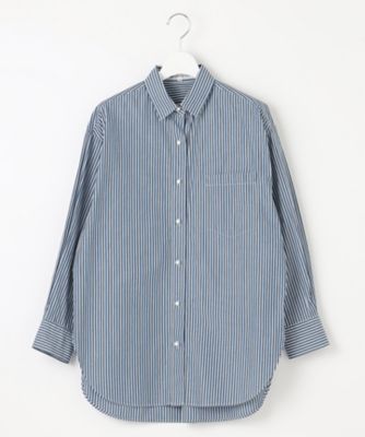 【洗える】ＣＡＮＣＬＩＮＩ　ポケット付き　パールボタン　シャツブラウス（ＢＬＷＷＳＭ０３１０）