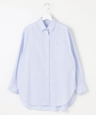 【洗える】ＣＡＮＣＬＩＮＩ　ポケット付き　パールボタン　シャツブラウス（ＢＬＷＷＳＭ０３１０）