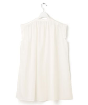 23区 シアーストライプ ノースリーブ ブラウス &デニム 23区 シアーストライプ ノースリーブ ブラウス &デニム 23区