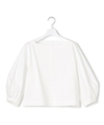 【一部店舗限定／洗える】ハイカウントウェザーストレッチ　ボートネック　コンパクト　ブラウス（ＢＬＷＷＳＭ０８６６）