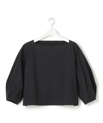 【一部店舗限定／洗える】ハイカウントウェザーストレッチ　ボートネック　コンパクト　ブラウス（ＢＬＷＷＳＭ０８６６）