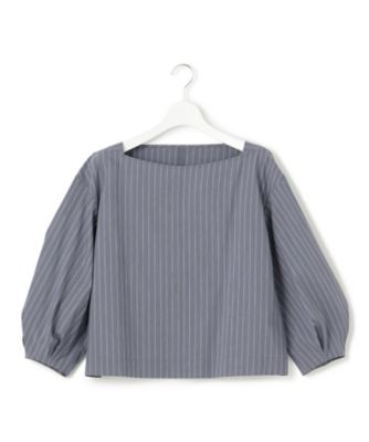 【一部店舗限定／洗える】ハイカウントウェザーストレッチ　ボートネック　コンパクト　ブラウス（ＢＬＷＷＳＭ０８６６）