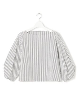 【一部店舗限定／洗える】ハイカウントウェザーストレッチ　ボートネック　コンパクト　ブラウス（ＢＬＷＷＳＭ０８６６）