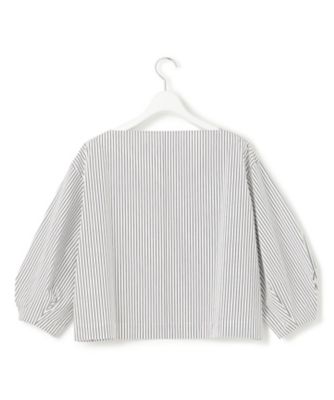 【一部店舗限定／洗える】ハイカウントウェザーストレッチ　ボートネック　コンパクト　ブラウス（ＢＬＷＷＳＭ０８６６）