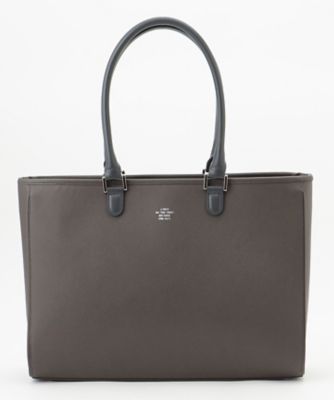 ＜J.PRESS (Men)＞【Ｊ．ＰＲＥＳＳ　ＢＡＳＩＣ】サフィアーノ　トート　バッグ（ＢＯ１ＬＳＭ０２０２）