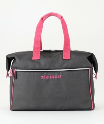 シューズ収納付【UNISEX】合皮×デニム調ボストンバッグ