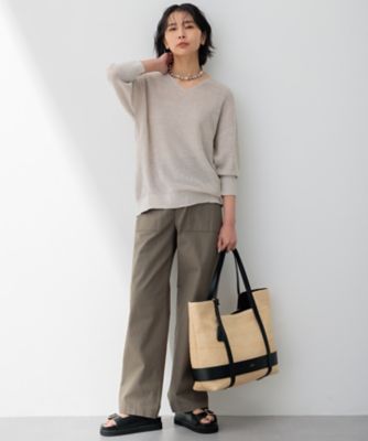 【ＣＬＡＳＳＹ．６月号掲載／Ｏｇｇｉ４月号掲載】雑材　トートバッグ（ＢＯ３ＤＣＭ０４０１）