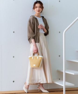 【ＣＬＡＳＳＹ．６月号掲載／Ｏｇｇｉ４月号掲載】雑材　バンブー　ハンドル　ショルダー（ＢＯ３ＤＣＭ０４０３）