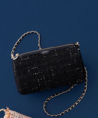 ＜23区 (Women)＞ＧＩＯＬＩＣＡツイード　シリンダー　ショルダーバッグ（ＢＯ３ＤＬＳ０００２）