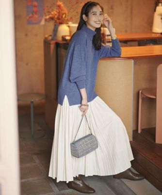 GIOLICAツイード シリンダー ショルダーバッグ