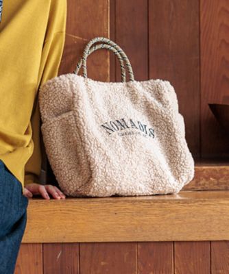＜23区 (Women)＞【２３区別注カラー】ＮＯＭＡＤＩＳ　ＳＡＣ２　Ｗ　ボア　トートバッグ（ＢＯＢＹＣＷ０３０３）
