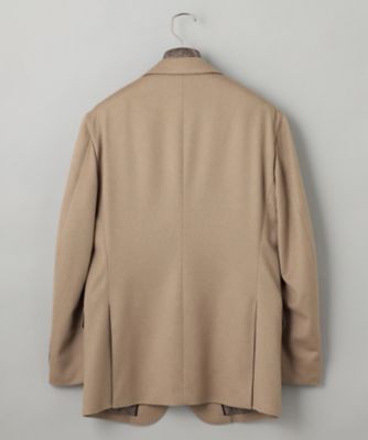 五大陸　ゴタイリク　メンズカシミアコート　カシミア100% サイズBM メランジシャンブレー ステンカラーコート