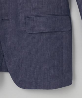 【ＤＯＲＭＥＵＩＬ】ドーメル　ＨＥＸＡＧＯＮ　リネン　ジャケット＿ネイビー（ＢＲＧＯＧＳ０５１０）