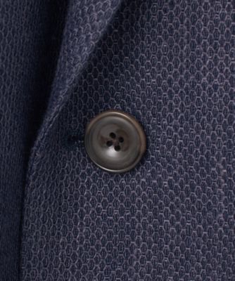 【ＤＯＲＭＥＵＩＬ】ドーメル　ＨＥＸＡＧＯＮ　リネン　ジャケット＿ネイビー（ＢＲＧＯＧＳ０５１０）