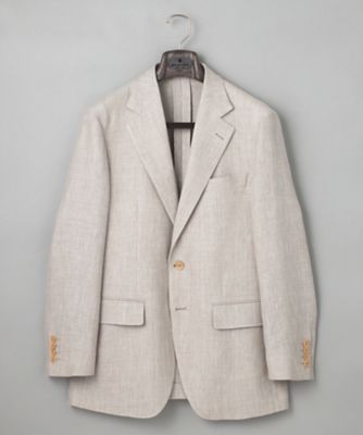 【ＤＯＲＭＥＵＩＬ】ドーメル　ＨＥＸＡＧＯＮ　リネン　ジャケット＿ベージュ（ＢＲＧＯＧＳ０５１１）