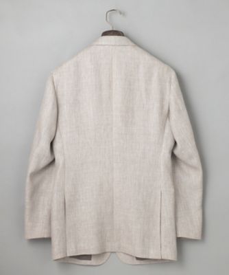 【ＤＯＲＭＥＵＩＬ】ドーメル　ＨＥＸＡＧＯＮ　リネン　ジャケット＿ベージュ（ＢＲＧＯＧＳ０５１１）