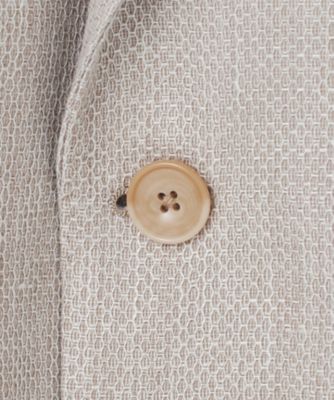 【ＤＯＲＭＥＵＩＬ】ドーメル　ＨＥＸＡＧＯＮ　リネン　ジャケット＿ベージュ（ＢＲＧＯＧＳ０５１１）