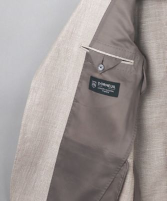 【ＤＯＲＭＥＵＩＬ】ドーメル　ＨＥＸＡＧＯＮ　リネン　ジャケット＿ベージュ（ＢＲＧＯＧＳ０５１１）