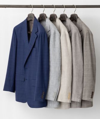 【ＤＯＲＭＥＵＩＬ】ドーメル　ＨＥＸＡＧＯＮ　リネン　ジャケット＿ベージュ（ＢＲＧＯＧＳ０５１１）