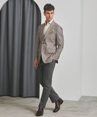 CANONICO／カノニコ】サキソニーウールコットンブレンド