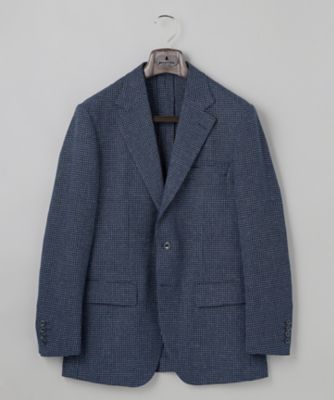尾州】ストレッチメッシュジャケット＿千鳥格子柄
