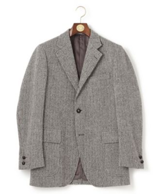 【Ｊ．ＰＲＥＳＳ　ＢＡＳＩＣ】ＬＯＶＡＴ　ＬＡＶＥＲＯＣＫ　ＴＷＥＥＤ　ヘリンボンツイードジャケット（ＢＲＯＶＳＷ０００４）