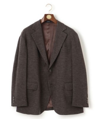 J.PRESS (Men)/ジェイ・プレス【KING SIZE】SOFAニット ジャケット(BROXSW0200) 835_コゲチャ コート・ジャケット【三越伊勢丹/公式】