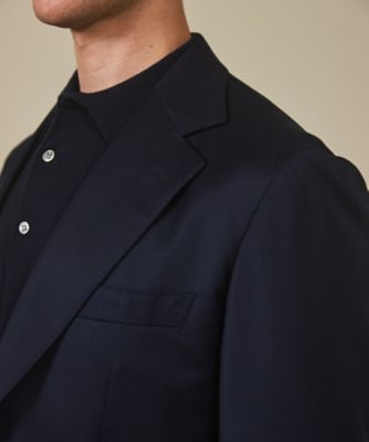 御幸毛織／オリジナル素材】Super160'S 定番 ネイビー