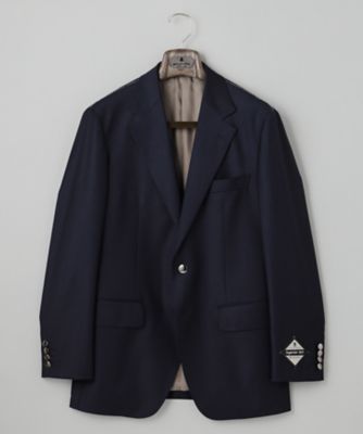 御幸毛織／オリジナル素材】Super160'S 定番 ネイビー