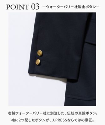 1st Blazer】ウールポリエステル シングルブレザー ／ 背抜き