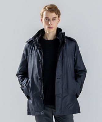 新素材【4WAY】ライトラスターシャンブレー ダウンコート