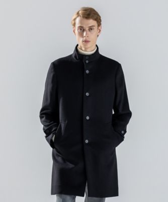 光星学院　Kosei KGロゴ刺繍ネイビーコート ミドル丈ステンカラーコート/洗える(ステンカラーコート) | MK