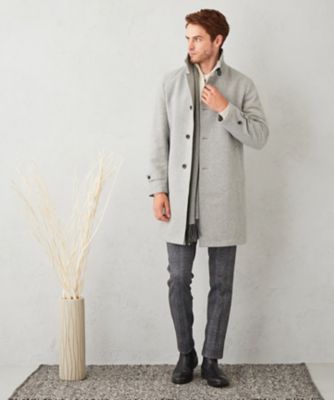 【キングサイズ・ＪＡＰＡＮ　ＦＡＢＲＩＣ】アンゴラミックスカルゼ　コート（ＣＣＪＫＮＷ０４０４）