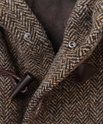 【キングサイズ・軽量／シェットランドツィード／インポート素材】　シェットランドツィード　ダッフルコート（ＣＣＪＫＳＷ０４０２）