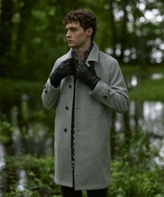 ＜JOSEPH ABBOUD (Men) ＞【ＪＡＰＡＮ　ＦＡＢＲＩＣ】アンゴラミックスカルゼ　コート（ＣＣＪＬＮＷ０４０４）