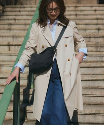 ＜23区 S (Women/小さいサイズ)＞【撥水加工】エアータンブラー　ＴＣギャバジン　ロング　トレンチコート（ＣＭ２７ＧＳ０２０１）