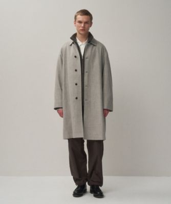 AGNONA 繊維の宝石　極上のアルパカ製バルマカーンコート　￥30万程　伊製 LINEN WOOL TWILL ｜ バルマカーンコート