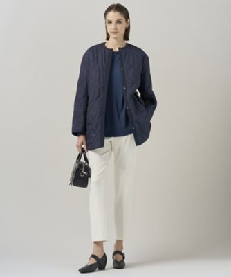 リバーシブル着用可能】 リバーシブルキルト ミドル丈コート