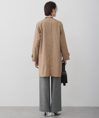 2WAY仕様】メモリーストレッチタフタ トレンチコート