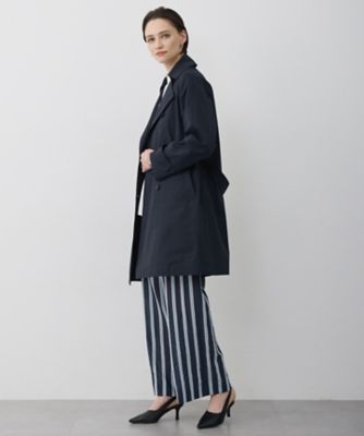 2WAY仕様】メモリーストレッチタフタ トレンチコート