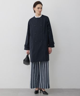 2WAY仕様】メモリーストレッチタフタ トレンチコート