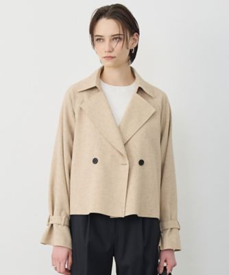 ＜ICB L (Women/大きいサイズ)＞　ミックスブッチャー　ショートトレンチコート（ＣＭＣＭＬＳ０２１２）