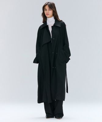 COBURN ／ シルク混ロングステンカラーコート