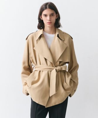 VESZELYITE ／ ラップショートトレンチコート