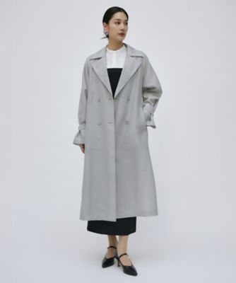 美品✨エブール オーガンジー シースルー シアー トレンチコート Re:EDIT（リエディ） トレンチコート レディース シアーコート コート