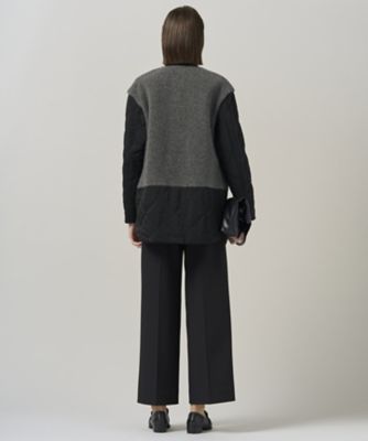 リバーシブル着用可能】 リバーシブルキルト ミドル丈コート