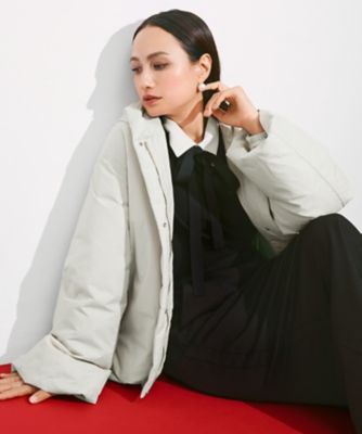 ICB (Women)/アイシービー【WEB限定カラーあり・撥水加工】ADSダウン フーデットミドル丈コート 042_クリーム コート・ジャケット【三..
